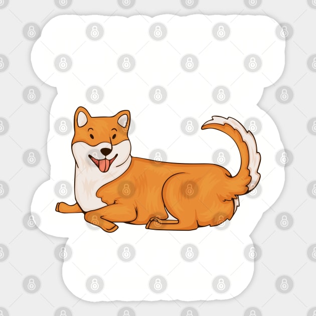 “Just a person who loves SHIBA INU” Sticker by speakupshirt